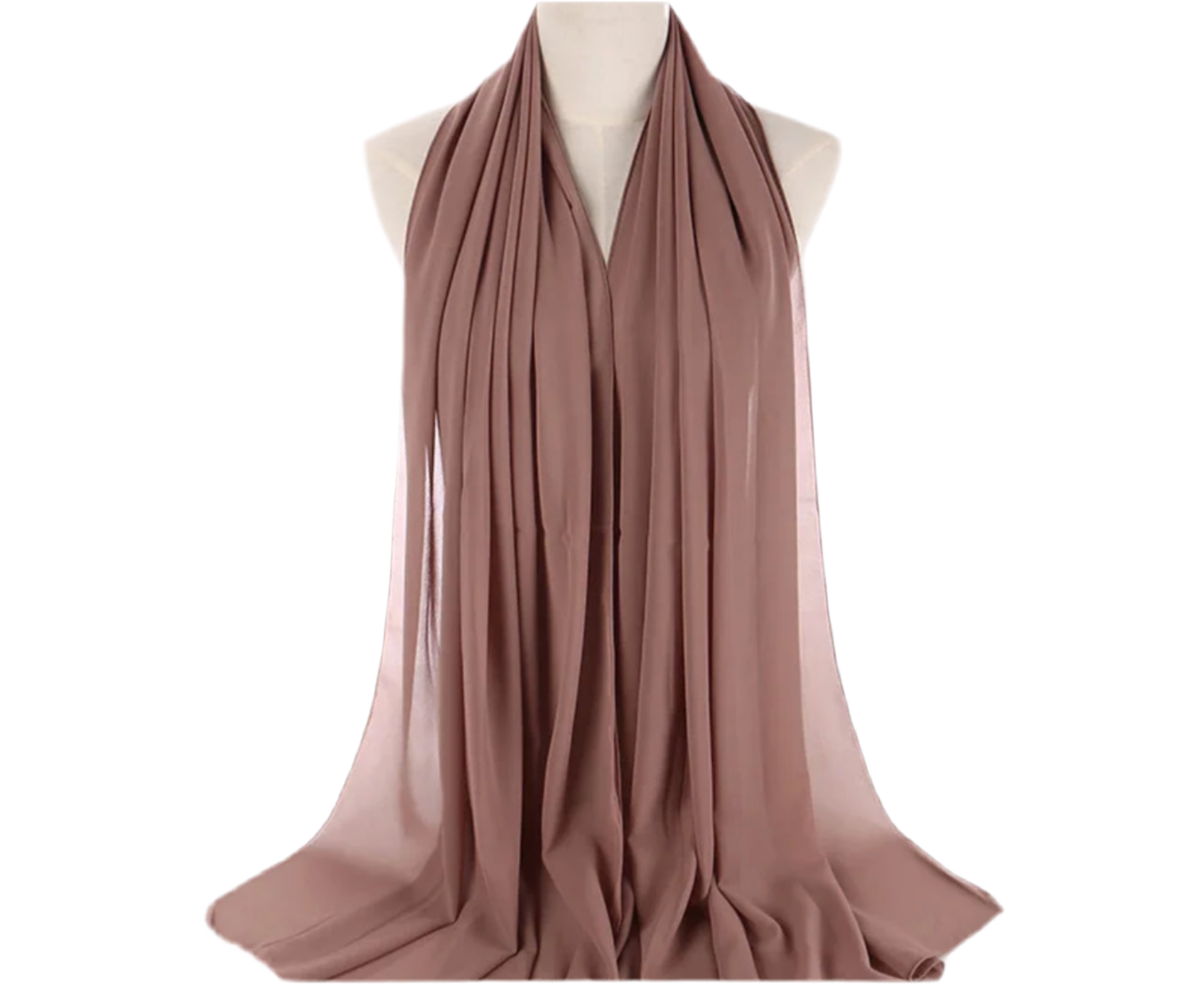 Chiffon shawl in Muave.