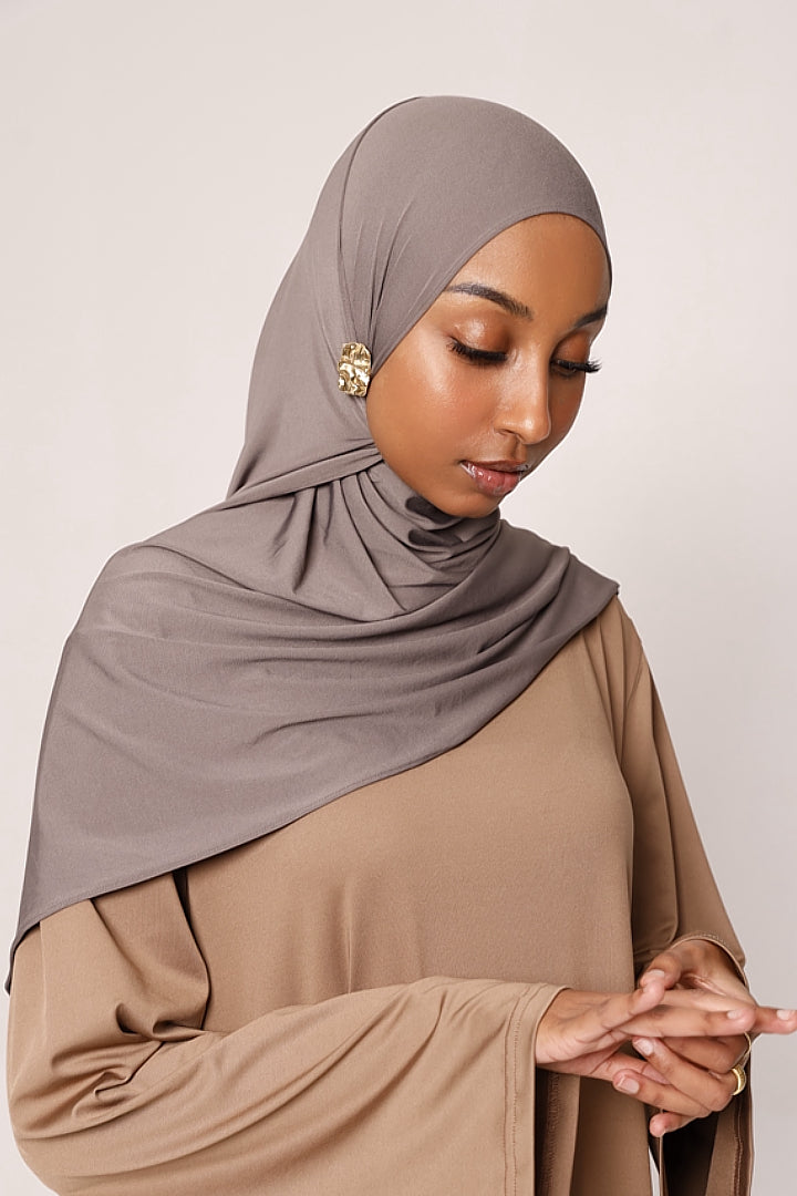 Premium Jersey Hijab - Mink Taupe
