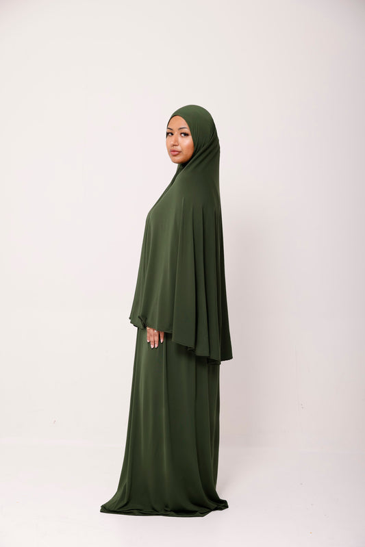 Khimar-Set - Pine Green