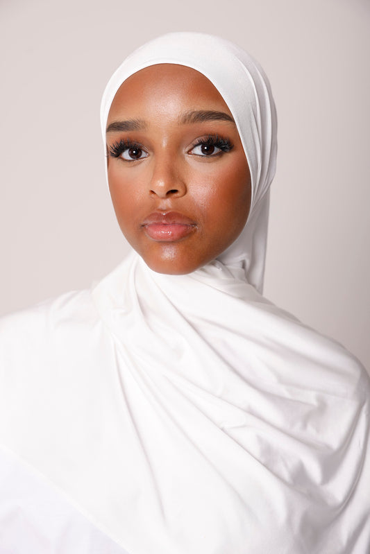 Premium Jersey Hijab - Pearl