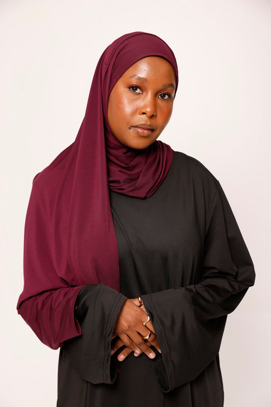 Premium Jersey Hijab - Mulberry