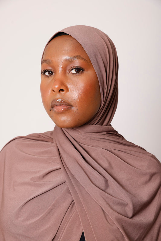 Premium jersey hijab - Muave