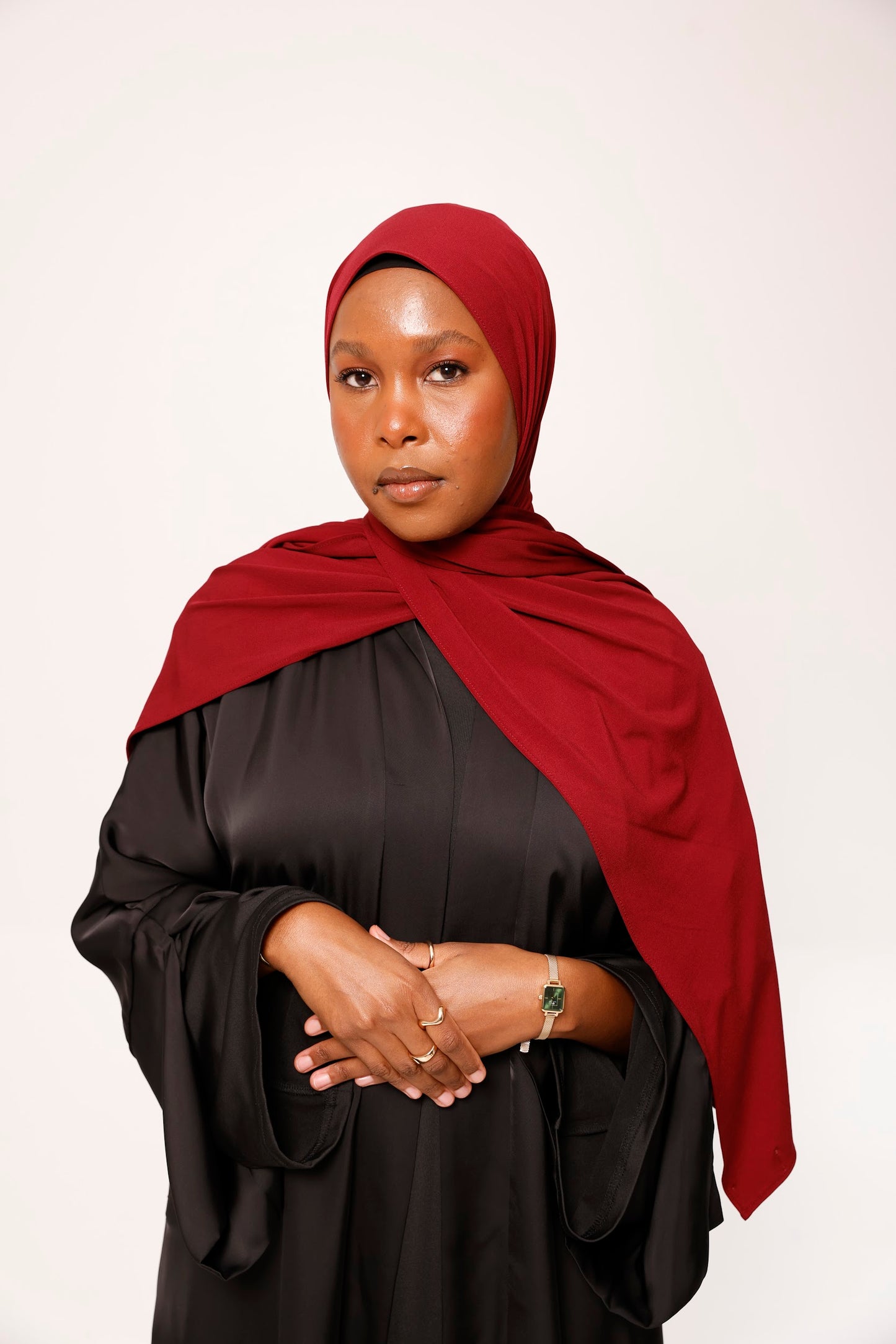 Premium Jersey Hijab - Red Ruby