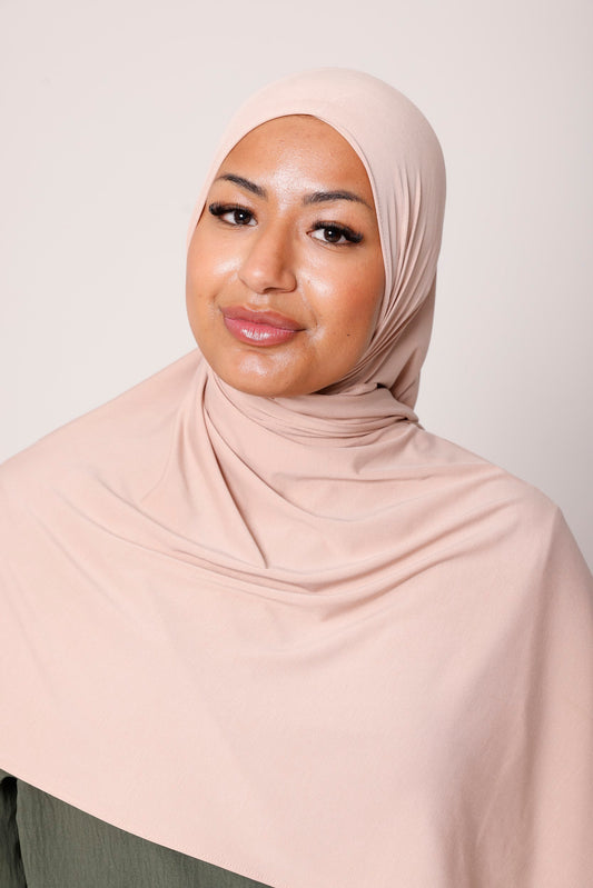 Breathable Jersey Hijab - Rose Petal