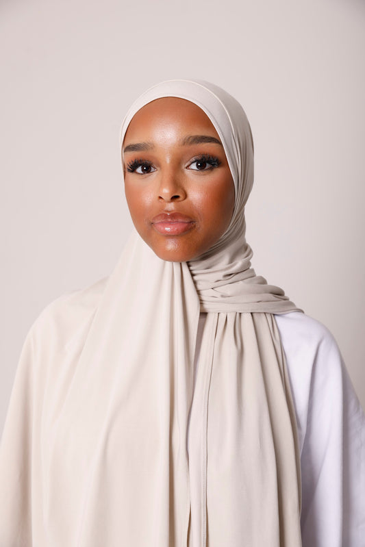 Breathable Jersey Hijab - Monaco Beige