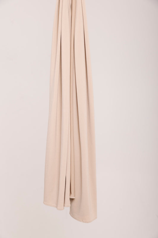 Premium Jersey Hijab - Cream beige